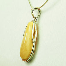 Load image into Gallery viewer, Natural Baltic Amber Pendant in Silver - 10 grams