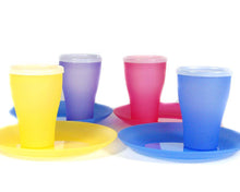 Load image into Gallery viewer, Reusable Plates And Cups With Lids 4 Pack