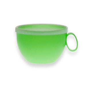 plastic coffee cup with lid  green