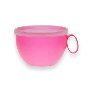 plastic coffee cup with lid red