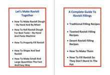 Load image into Gallery viewer, ravioli recipe books