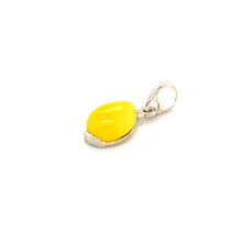 Load image into Gallery viewer, Amber and Silver Set - Earrings and Pendant - Teardrops